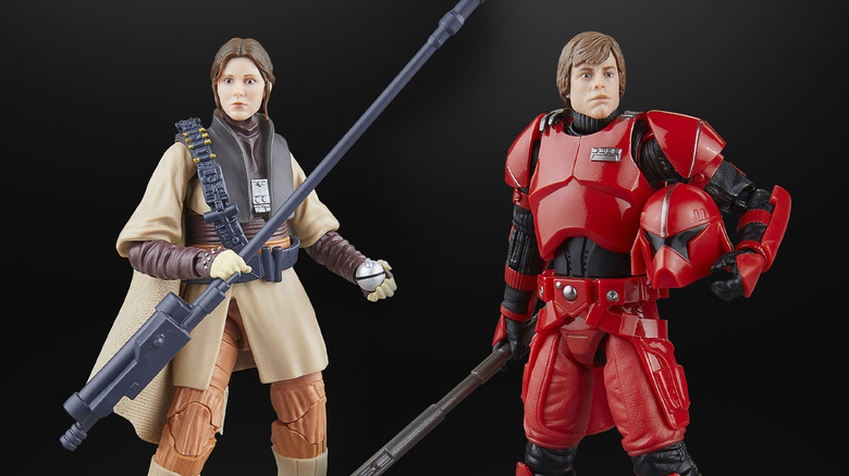 Star Wars: Shadows of the Empire Black Series Action Figures: Luke Skywalker as Imperial Guard, Princess Leia Organa as Boushh