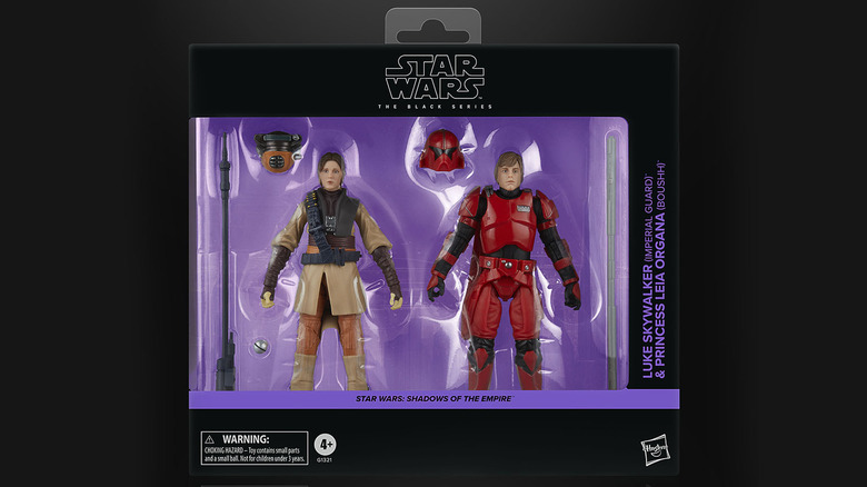 Star Wars: Shadows of the Empire Black Series Action Figures: Luke Skywalker as Imperial Guard, Princess Leia Organa as Boushh