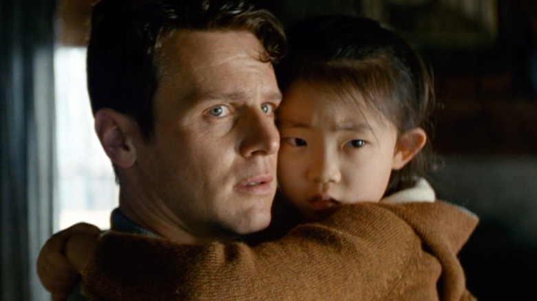 Jonathan Groff and Kristen Cui in Knock at the Cabin