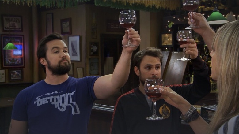 Rob McElhenney, Charlie Day, and Kaitlin Olson in It's Always Sunny in Philadelphia