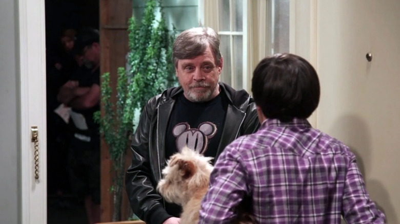 Mark Hamill in Howard's doorway on The Big Bang Theory