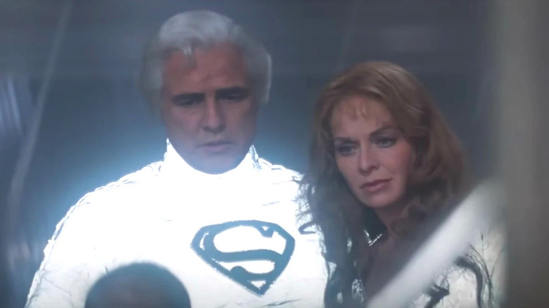 Superman 1978 brando and york look at baby