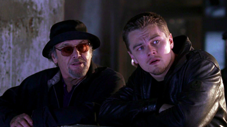 Jack Nicholson and Leonardo DiCaprio in The Departed