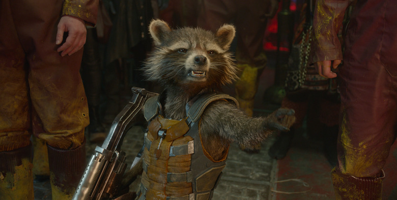 Marvel's Guardians Of The Galaxy Rocket Racoon (Voiced by Bradley Cooper) Ph: Film Frame ©Marvel 2014