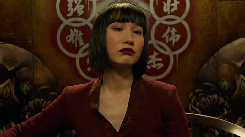 Xu Xialing on the throne in Shang Chi and the Legend of the Ten Rings