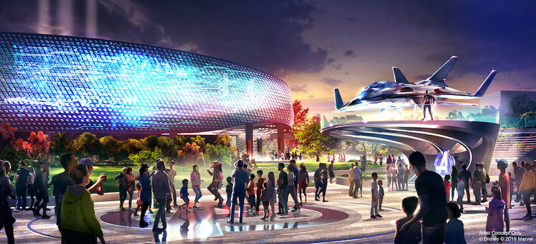 Avengers Campus concept art Disneyland Paris