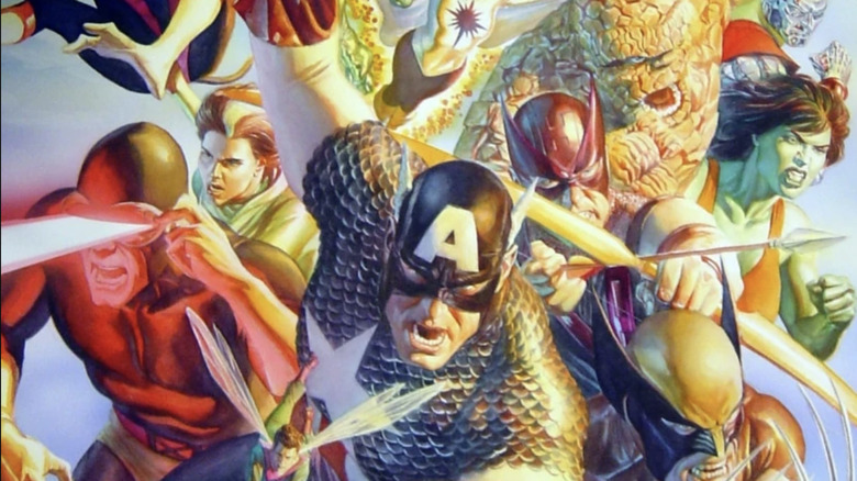 Alex Ross Guerras Secretas Marvel Capa Capitão América