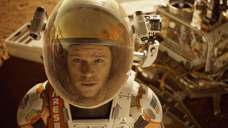 Matt Damon astronaut helmet The Martian