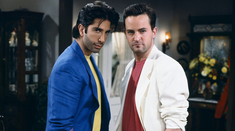 David Schwimmer and Matthew Perry in Friends