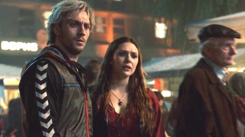 Pietro and Wanda Maximoff looking confused