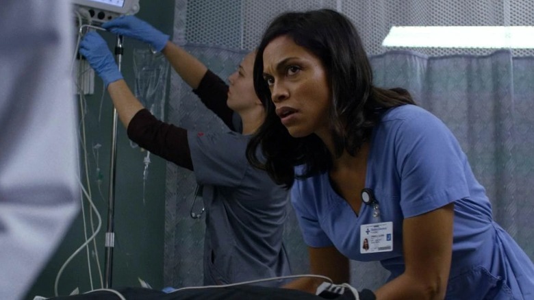 Claire Temple works on a patient