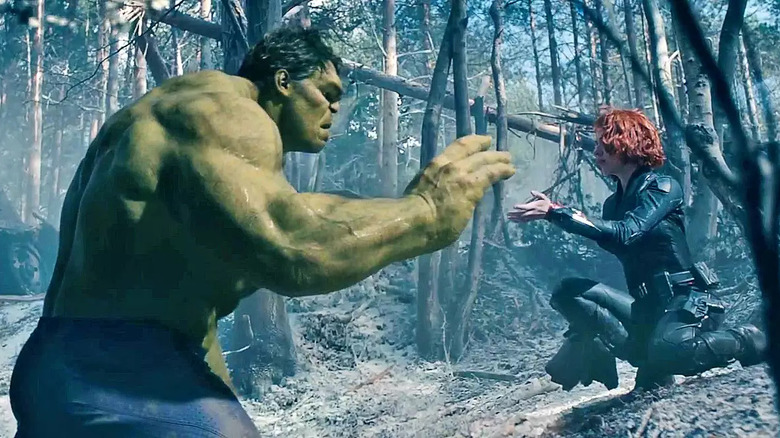 Hulk touches Black Widow