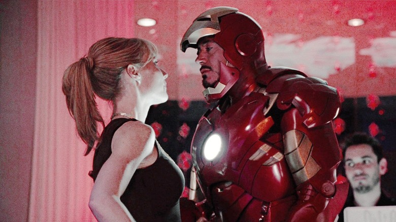 Tony Stark argues with Pepper Potts