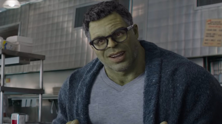 Smart Hulk in restaurant