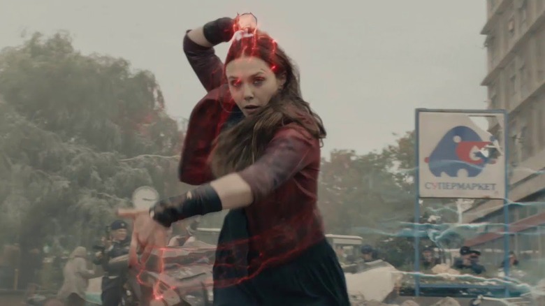 Scarlet Witch conjuring hex