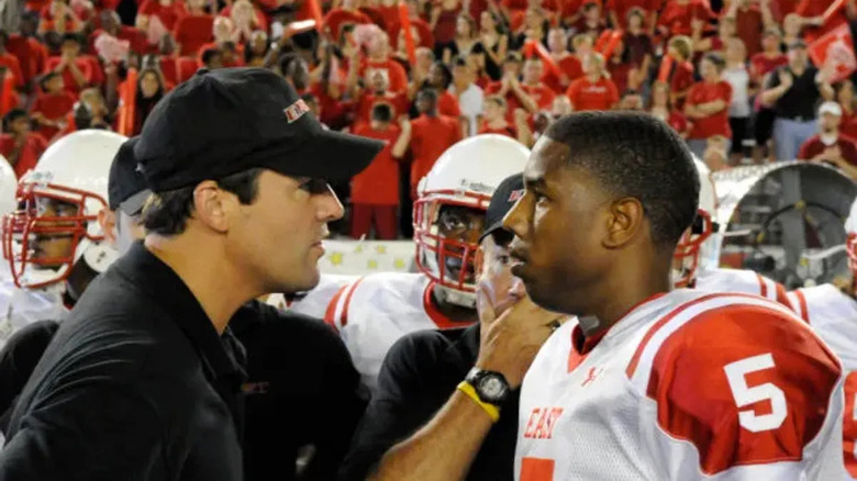 Coach Taylor and Vince Howard in Friday Night Lights