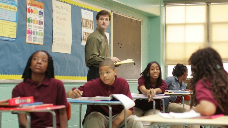 Classroom scene in The Wire