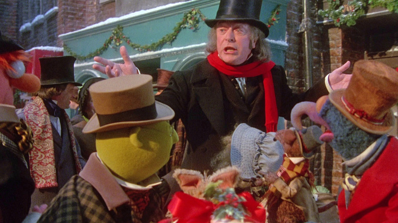 Michael Caine singing in The Muppet Christmas Carol