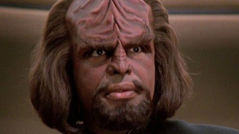 Michael Dorn as Worf on Star Trek: The Next Generation