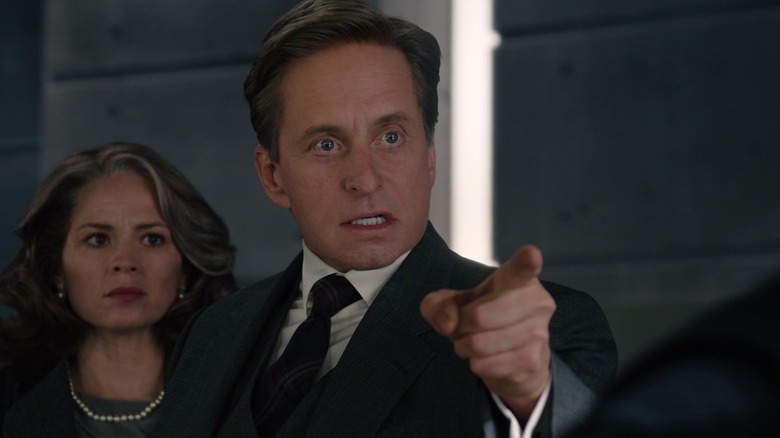 De-aged Michael Douglas in Ant-Man