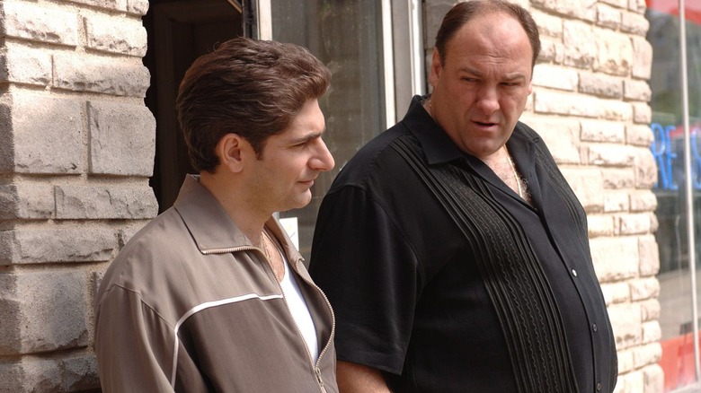 Michael Imperioli and James Gandolfini in The Sopranos