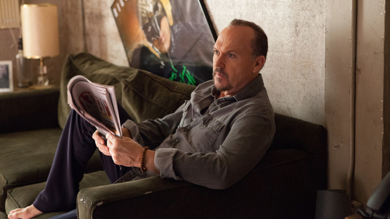 Michael Keaton como Riggan Thomson em Birdman.