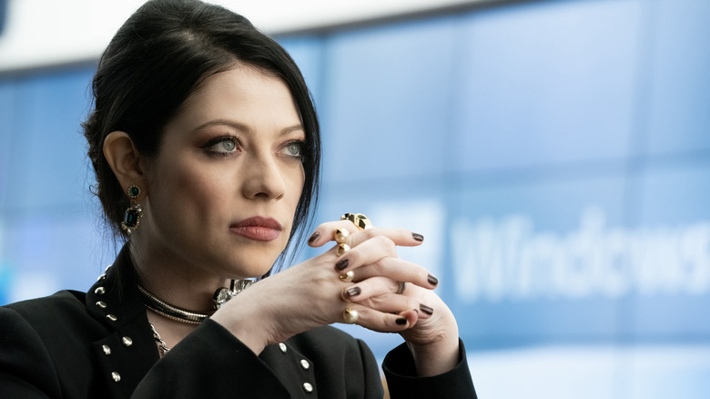 Georgina Sparks staring ahead with determination in Gossip Girl