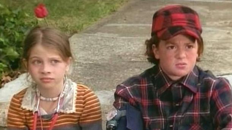 Michelle Trachtenberg as Nona and Michael C. Maronna as Pete on The Adventures of Pete & Pete