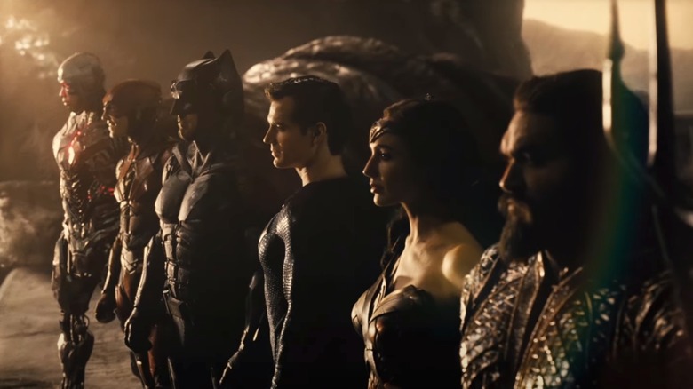 The heroic lineup of Zack Snyder's Justice League