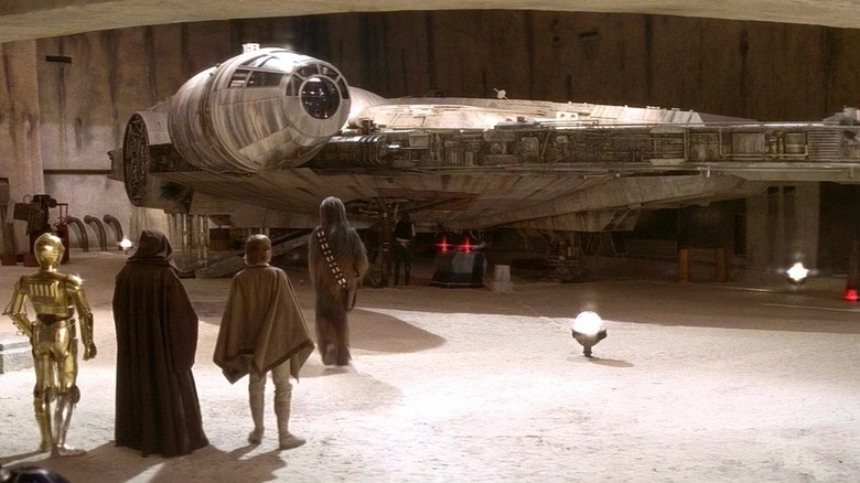 The Millennium Falcon in Star Wars: A New Hope