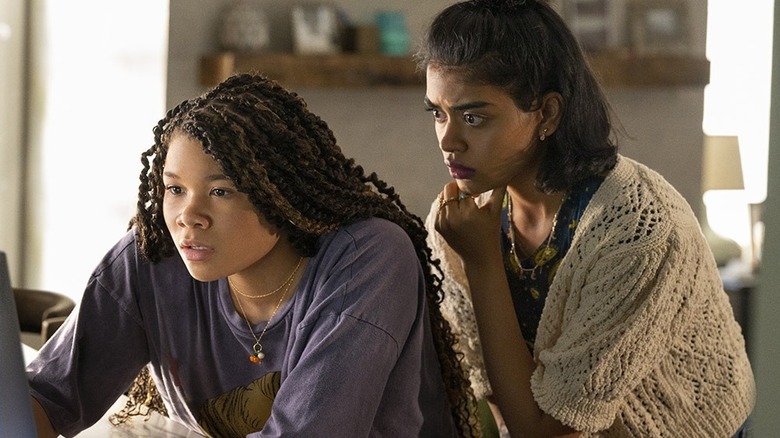 Storm Reid and Megan Suri in Missing