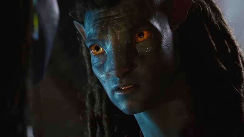 Avatar: The Way of Water Jake looks worried