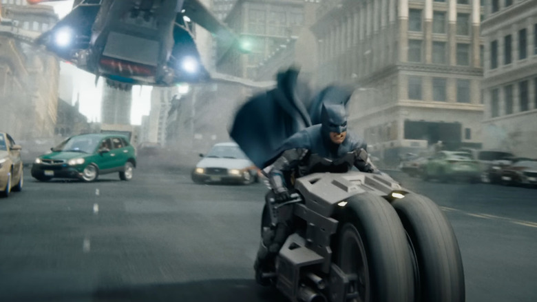 Batman on a motorcycle