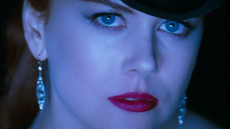 A close-up shot of Nicole Kidman's Satine in Moulin Rouge!