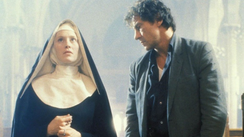 Harvey Keitel with nun