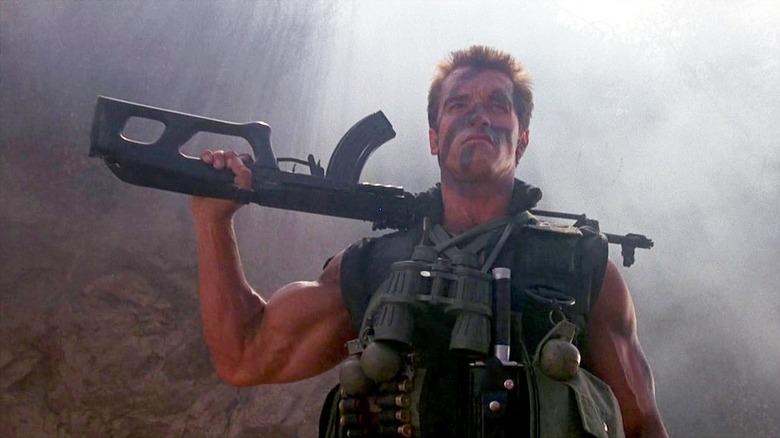 Arnold Puts Gun Over Shoulder