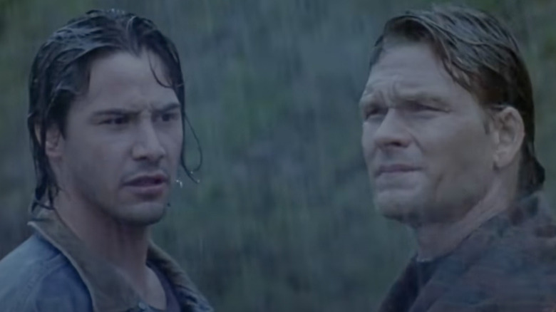 Johnny and Bodhi in the rain