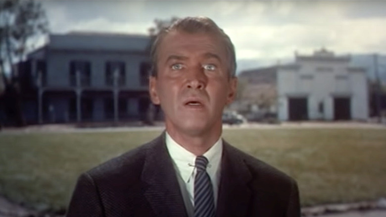 Jimmy Stewart in "Vertigo"