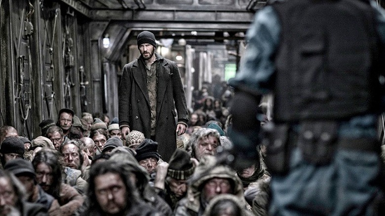 Curtis in the squalor of Snowpiercer