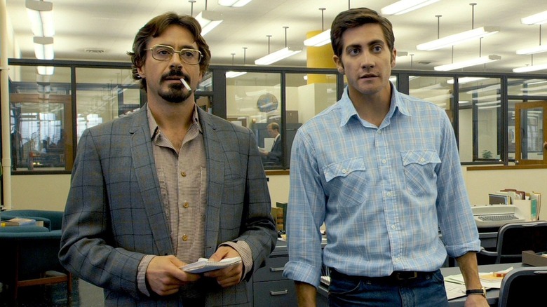 zodiac robert downey jr jake gylenhaal in newspaper office