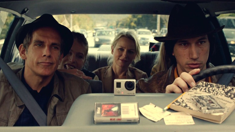 Adam Driver rides with Ben Stiller and Naomi Watts in While We're Young