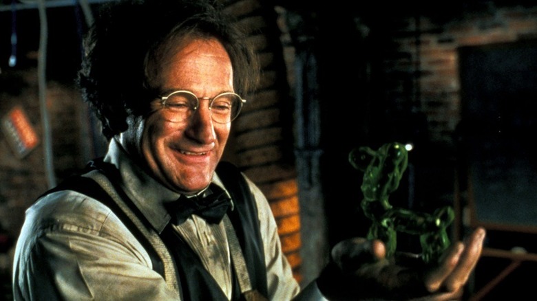 Robin Williams smiles at Flubber