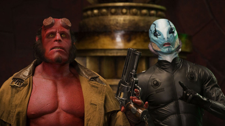 Ron Perlman reprises his role as Hellboy