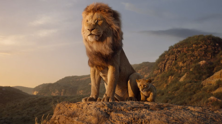 Mufasa and Simba in The Lion King