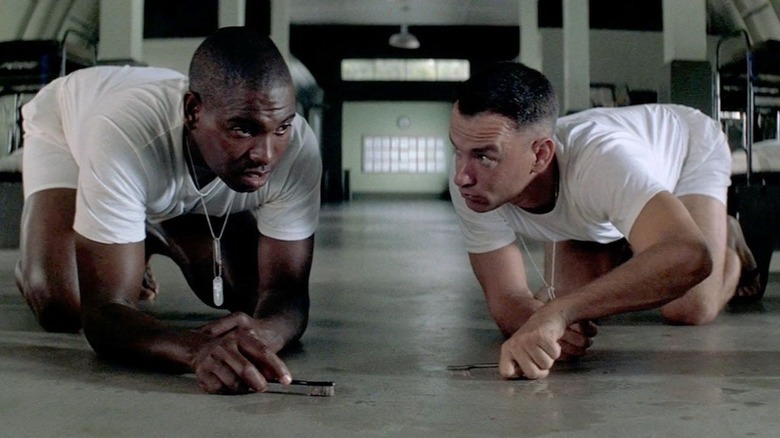 Mykelti Williamson and Tom Hanks in Forrest Gump