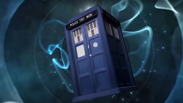 Tardis from Doctor Who intro
