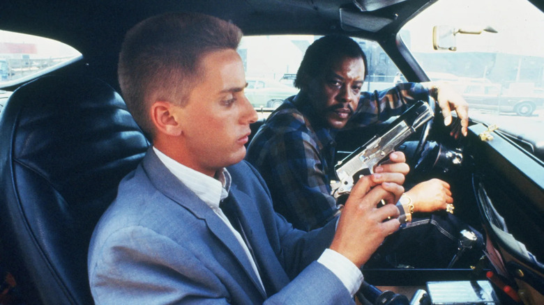 Otto checks his gun in Repo Man