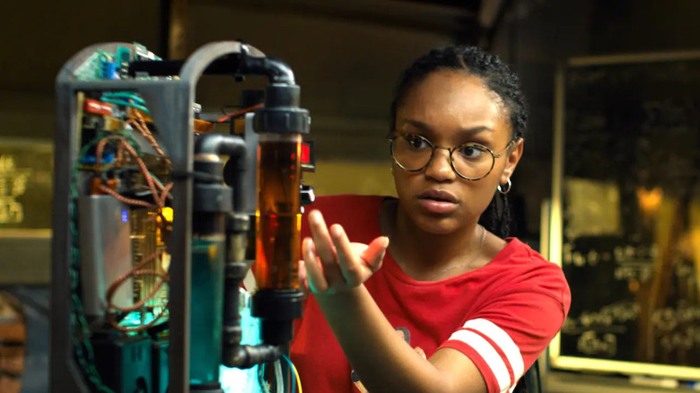 C.J. checks her time machine in See You Yesterday 