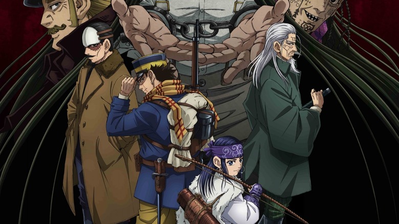 Golden Kamuy season 4 anime poster Tsurumi Sugimoto Asirpa Hijikata