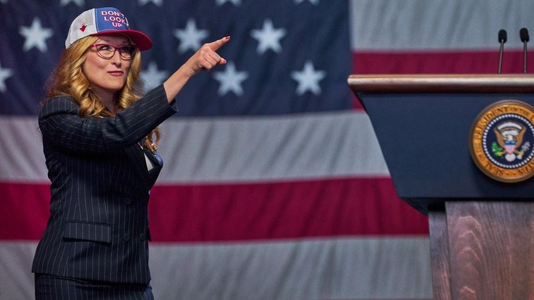 Meryl Streep as the President in Don't Look Up